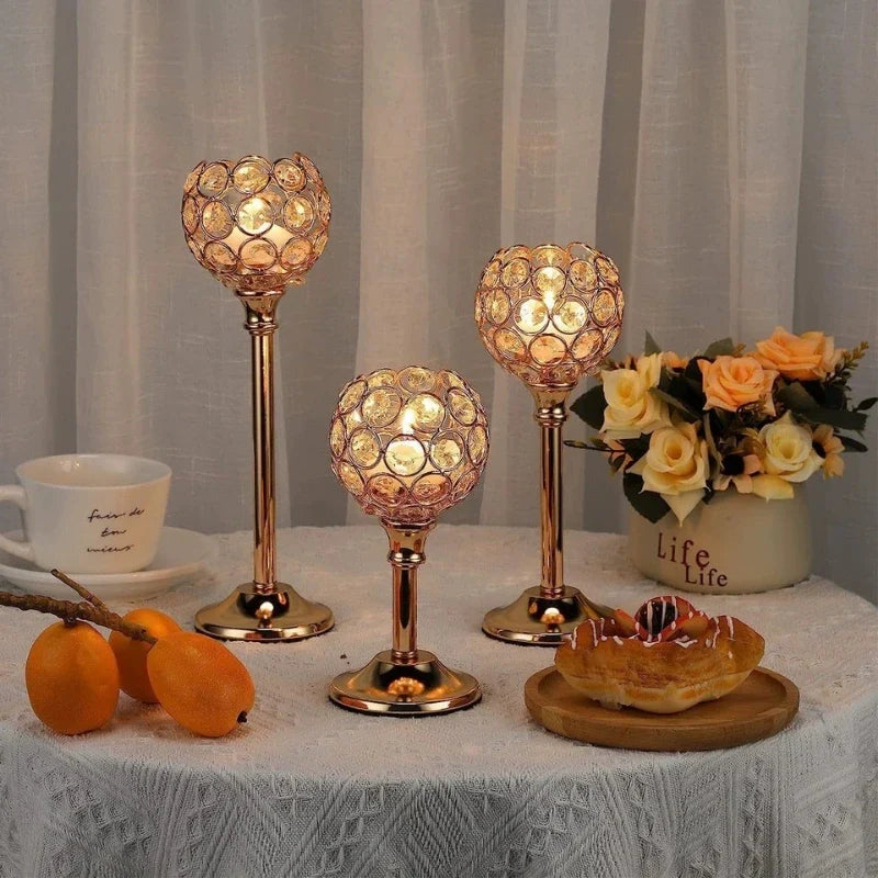 CrystalGlow™ Candle Holder