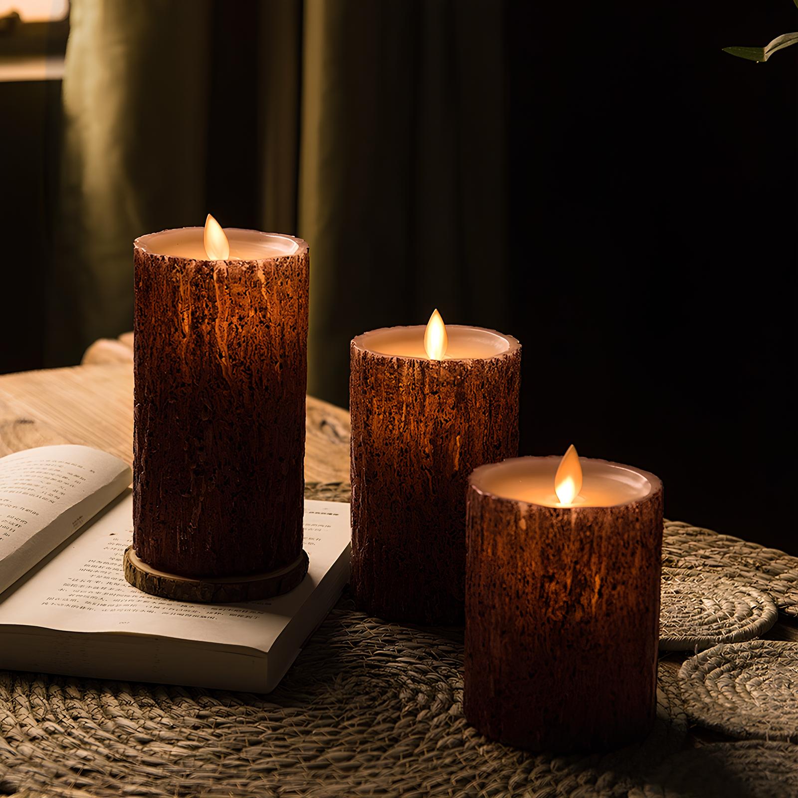 Flameless Block Candles